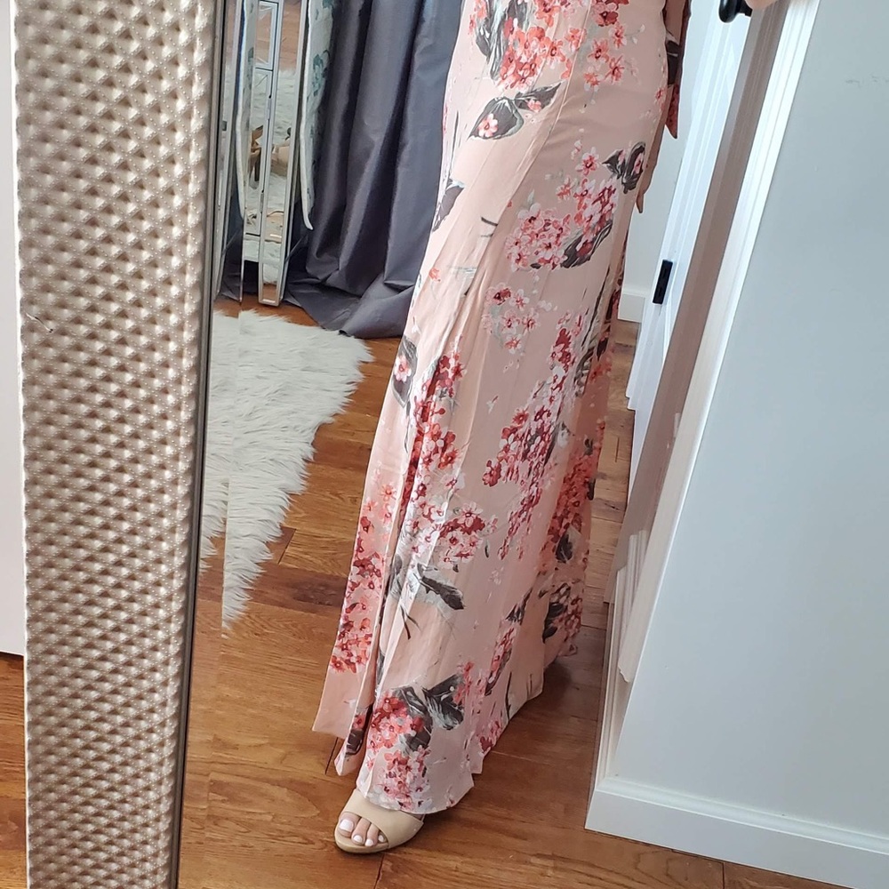 LAST S❤️Blush strapless floral dress - Picture 9 of 9